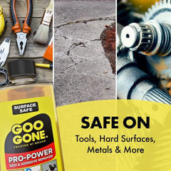 Goo Gone Spray Pro-Power Adhesive Remover with Scraper, Professional Strength, Easily Removes Wood Glue, Grease, Tar, Stickers, Goos, Wet Paint & Grime, Surface Safe, Fast Working, 16 Fl Oz
