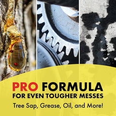 Goo Gone Pro Power Adhesive Remover | Removes Stickers, Goo, Tar, Grease, Great on Tools | Surface Safe, Fresh Citrus Scent - 2 Pack with Scraper Tool, Sticker Lifter
