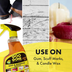 Goo Gone Adhesive Remover Spray Gel, Removes Chewing Gum, Grease, Tar, Stickers, Labels, Tape Residue, Oil, Blood, Lipstick, Mascara, 2 Pack & Sticker Lifter